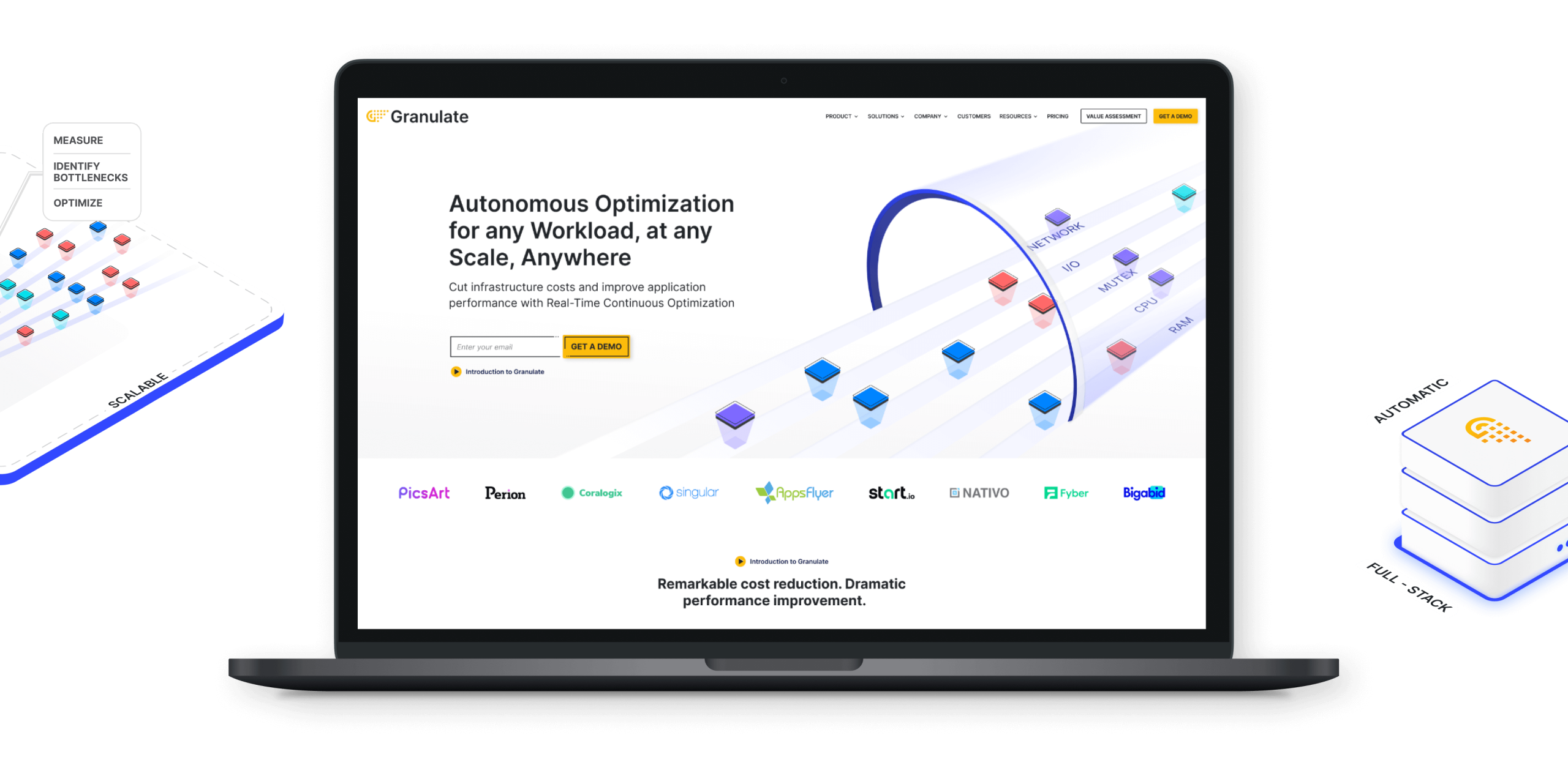 Granulate website design